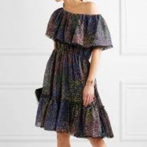 Chloe Lurex Fireworks Off the Shoulder Dress 38